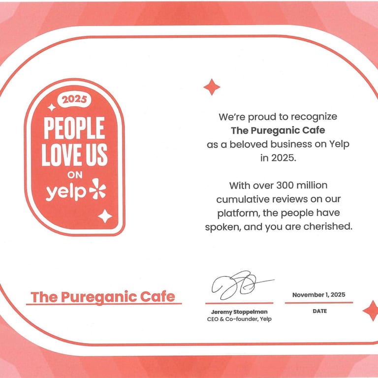 The Pureganic Cafe: Yelp’s Top-Rated Local Gem