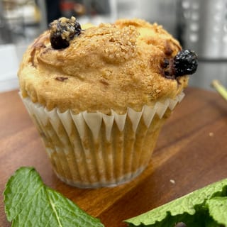 Muffin with Butter & Jam