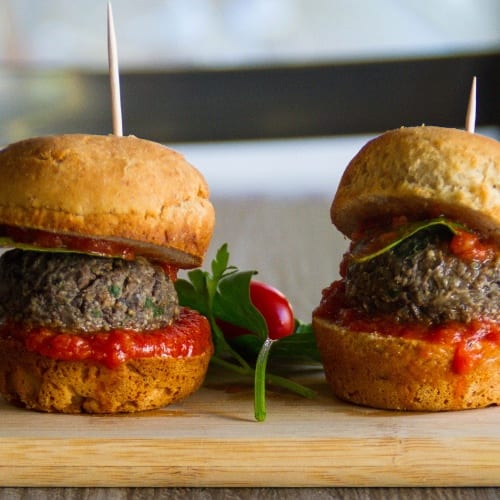 Meatless Sliders (c).